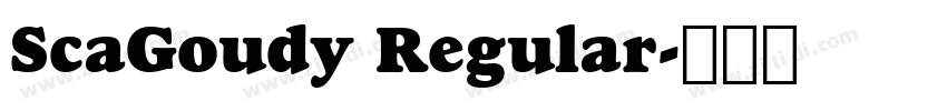ScaGoudy Regular字体转换